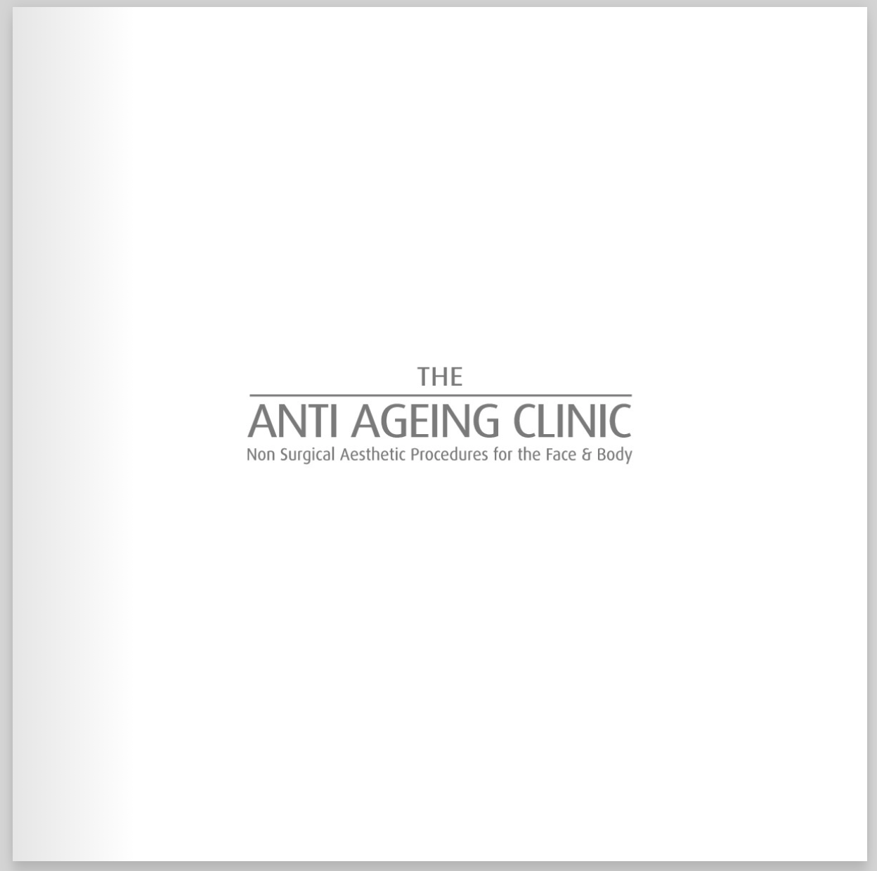 The Anti Ageing Clinic Treatment Brochure